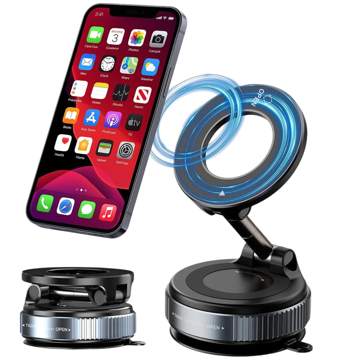 360° Magnetic Suction Phone Mount - The Ultimate Hands-Free Holder