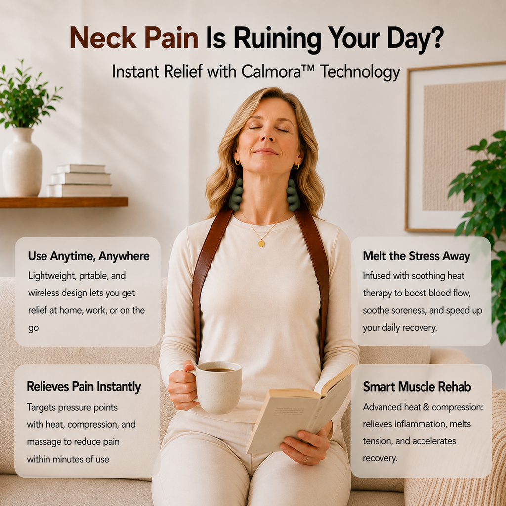 4D Shiatsu Neck and Shoulder Massager with Soothing Heat
