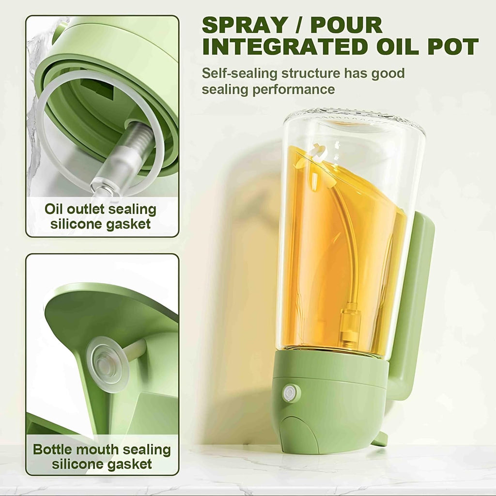 2-in-1 500ml Oil Dispenser & Spray Bottle