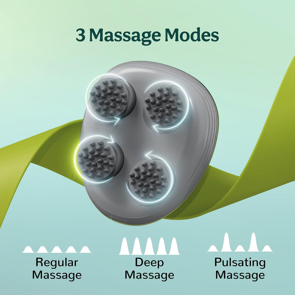 Caresmith Revive Scalp Massager | 96 Silicon Kneading Points with Detachable Heads