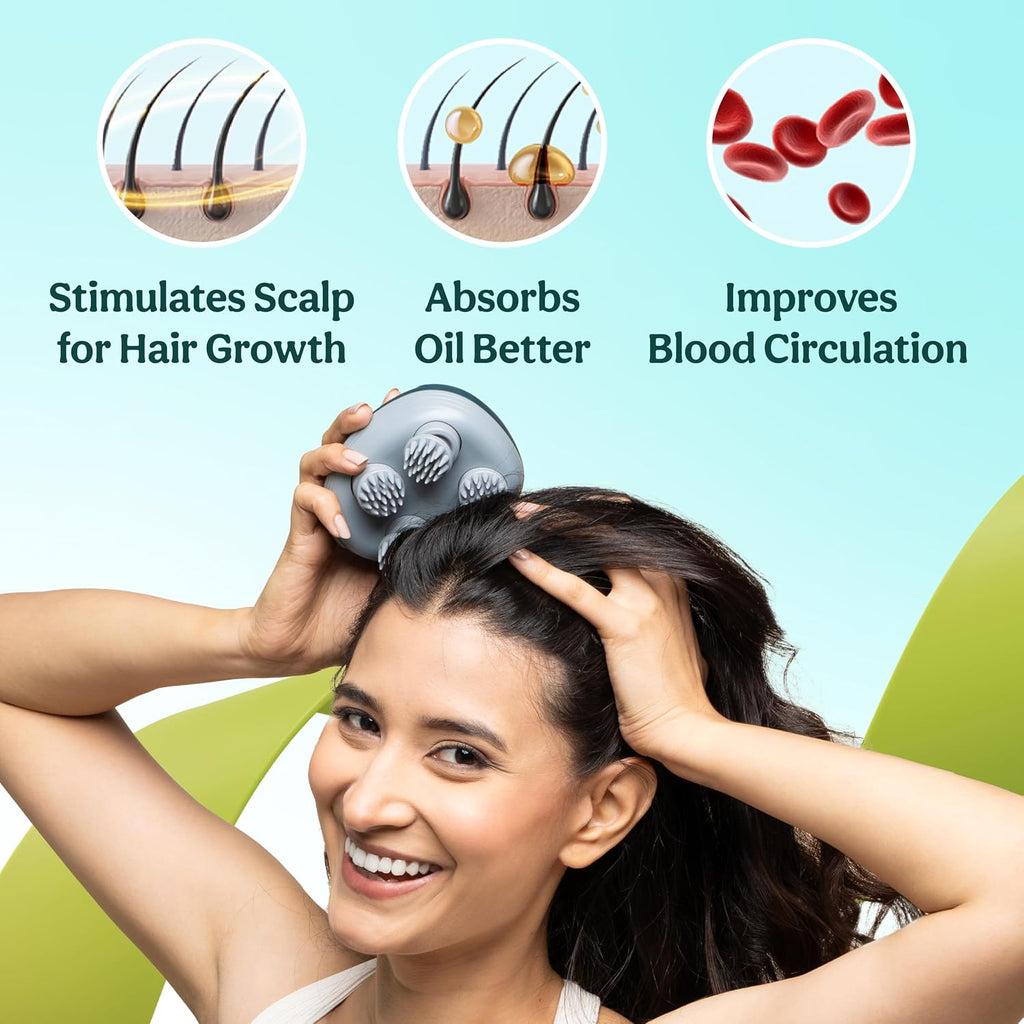 Caresmith Revive Scalp Massager | 96 Silicon Kneading Points with Detachable Heads