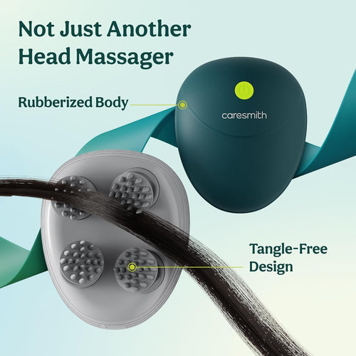 Caresmith Revive Scalp Massager | 96 Silicon Kneading Points with Detachable Heads