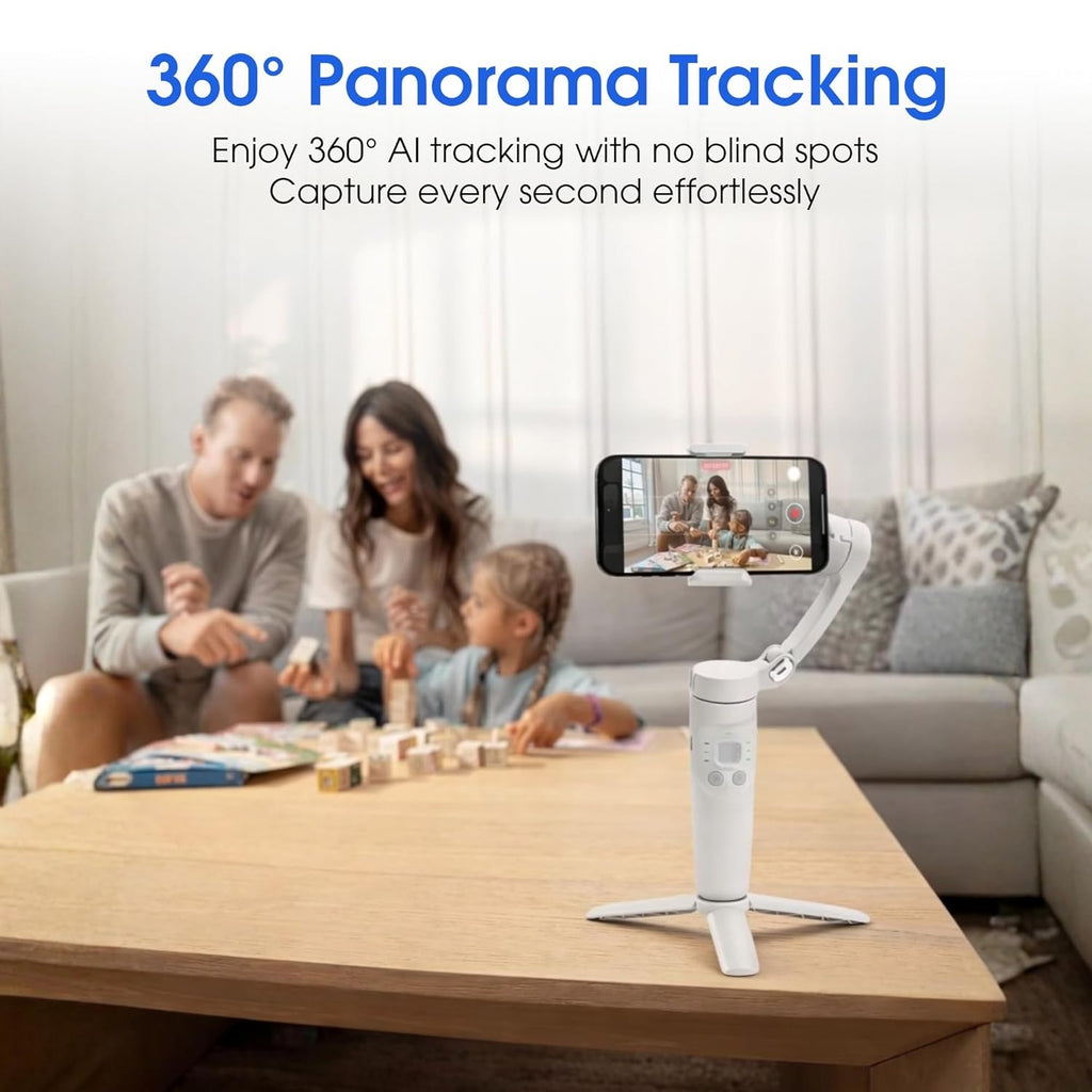 M1 3-Axis Gimbal Stabilizer for Mobile with Built-in Extension Rod & Tripod