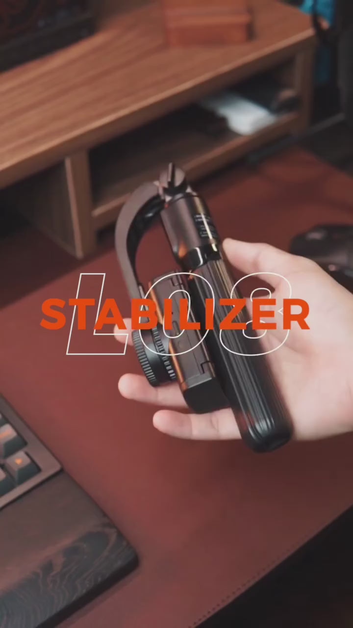 Q08 1-Axis Handheld Gimbal Stabilizer for Smartphones with Extendable Bluetooth Selfie Stick and Tripod