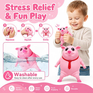Funny Pink Pig Squishy Toy