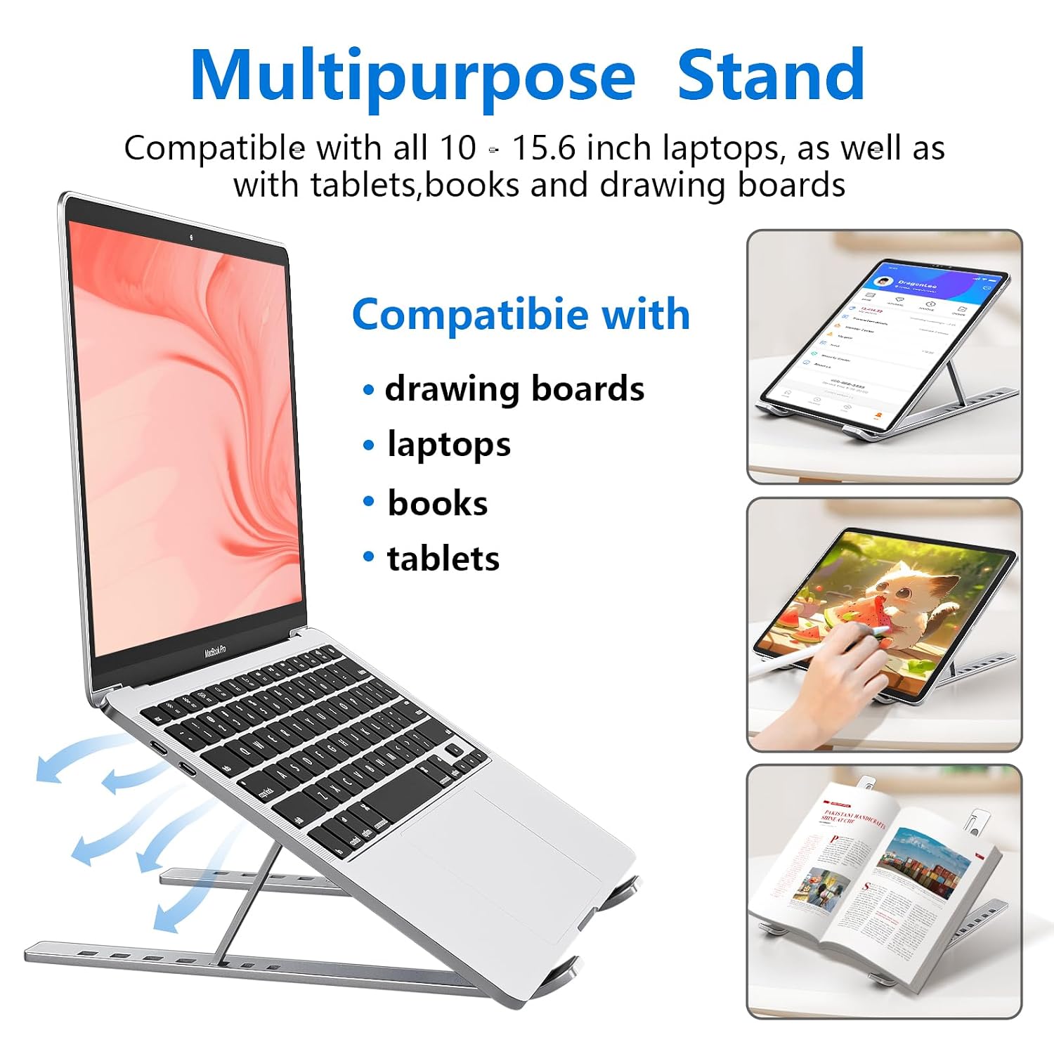 Premium Aluminum Foldable Laptop Stand
