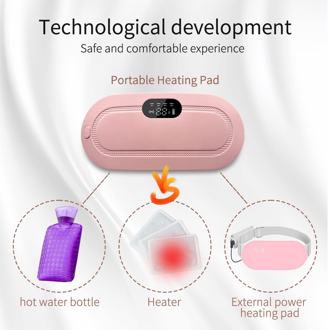 Period Cramp Relief Massager with Heating Pad for Back Pain|Cramp Free- Period Cramp Relief Heater & Massager