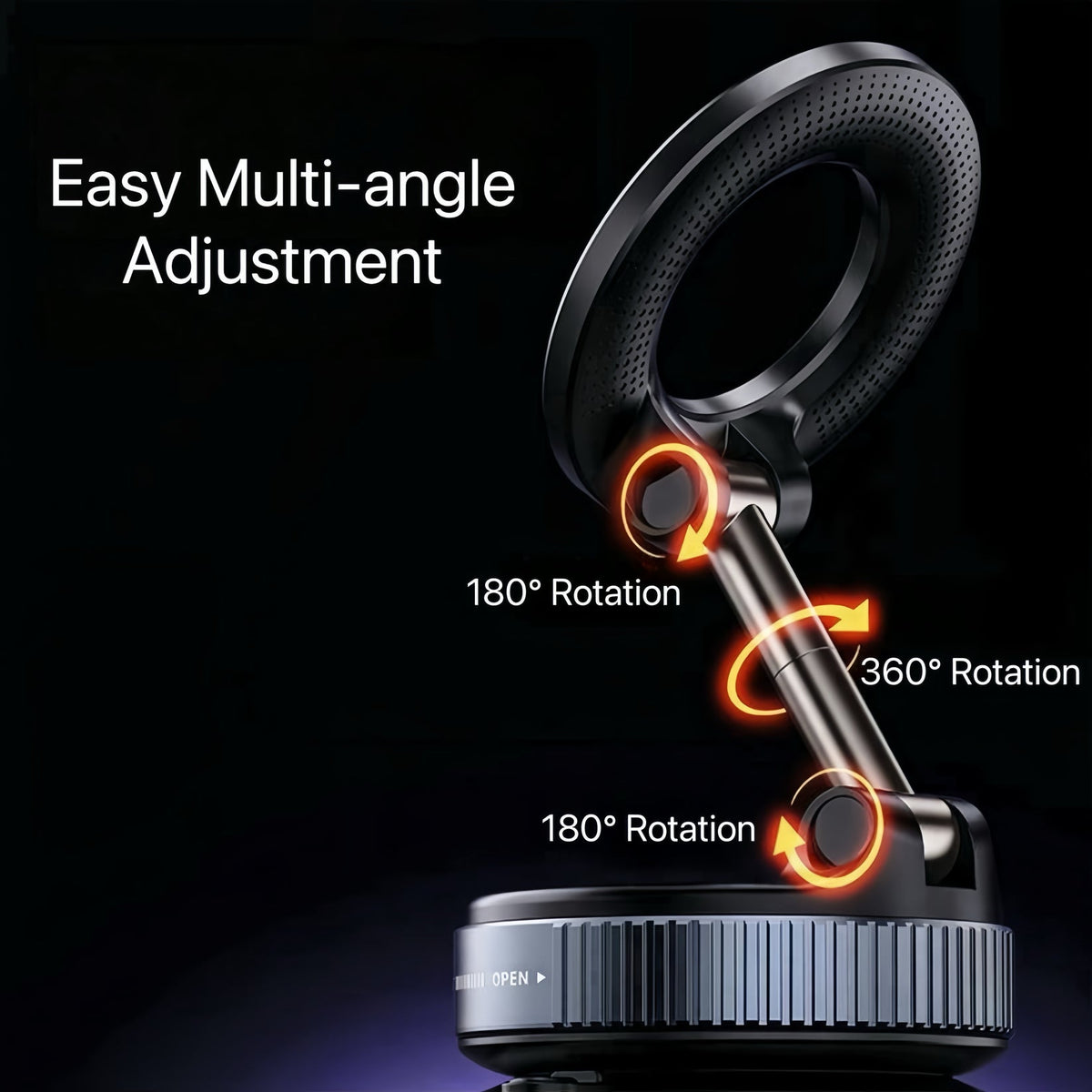 360° Magnetic Suction Phone Mount - The Ultimate Hands-Free Holder