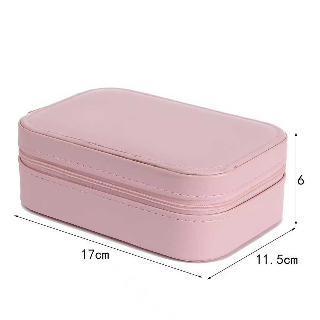 Portable Travel Makeup & Jewelry Organizer with Smart LED Mirror