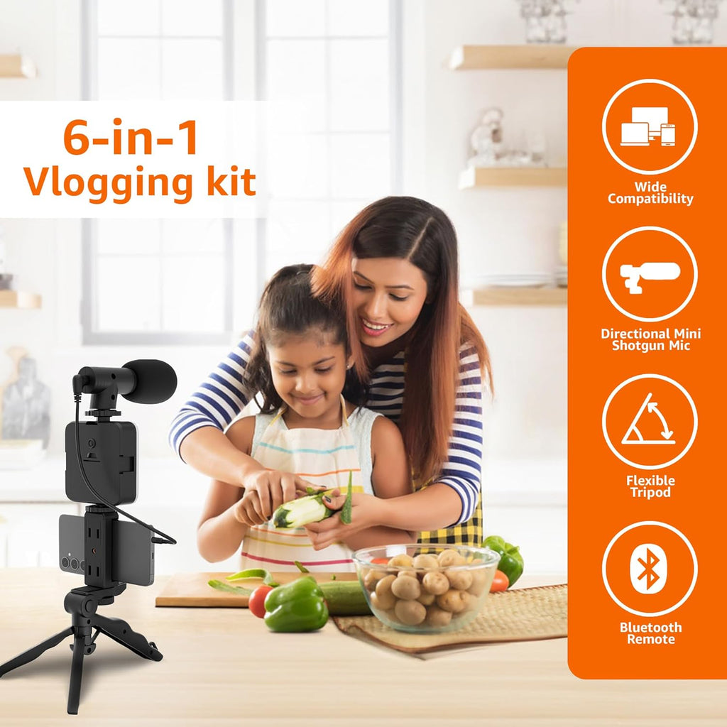 Ultimate 6-in-1 Smartphone Vlogging & Creator Kit