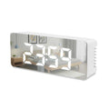 Modern LED Mirror Digital Alarm Clock & Temperature Display