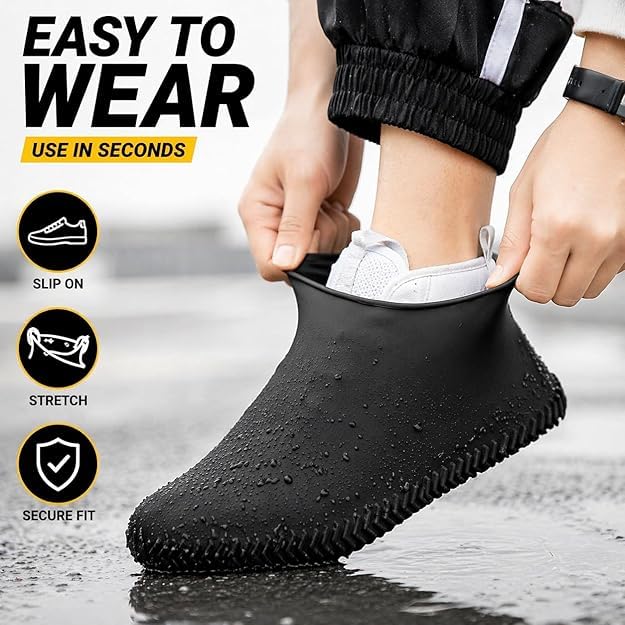 Waterproof Silicone Shoe Covers for Men & Women | Multi Colour | Rain Shoe Protector