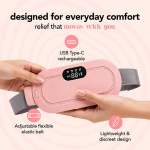 Period Cramp Relief Massager with Heating Pad for Pain Relief