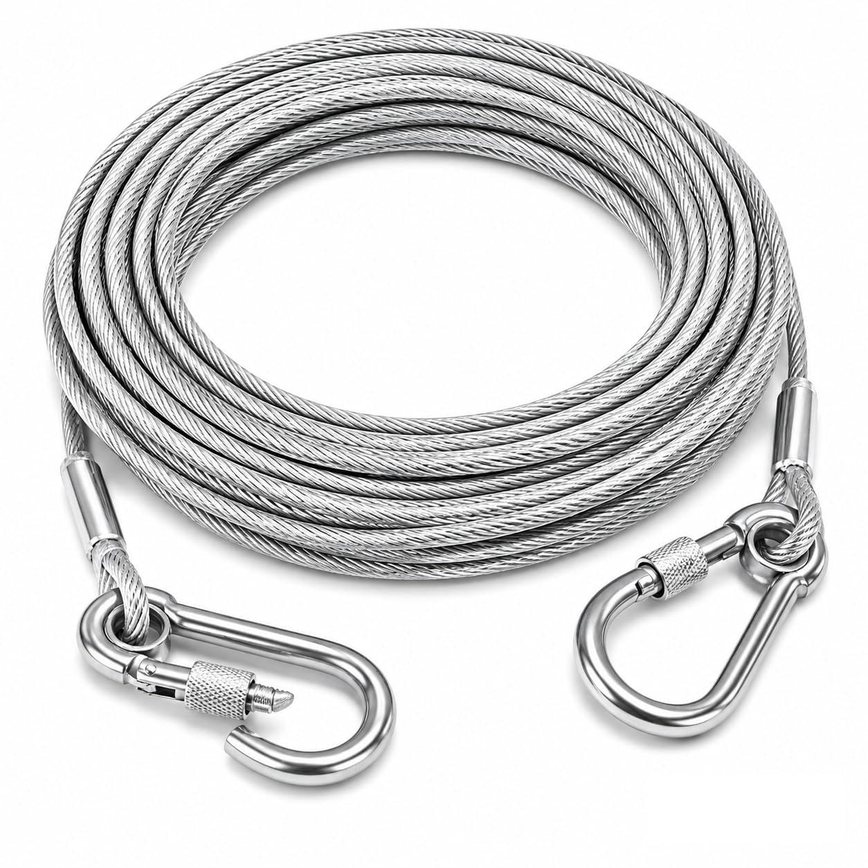 10 Metre Heavy-Duty Stainless Steel Clothesline Rope Multipurpose