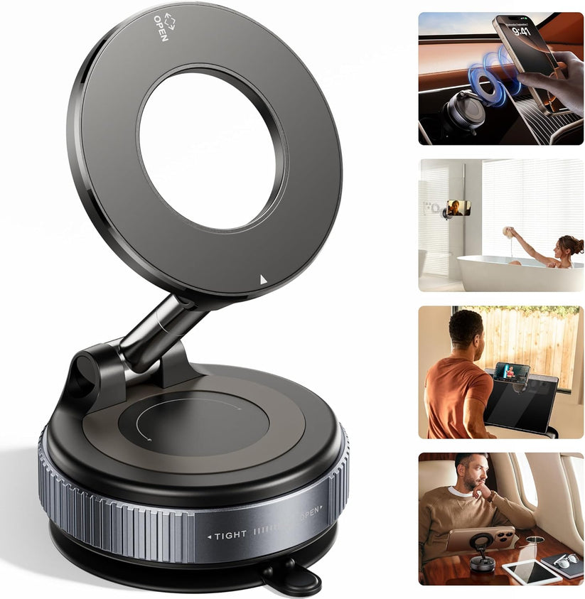 360° Magnetic Suction Phone Mount - The Ultimate Hands-Free Holder