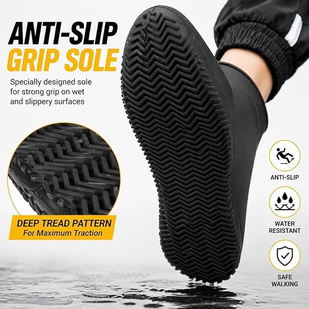 Waterproof Silicone Shoe Covers for Men & Women | Multi Colour | Rain Shoe Protector