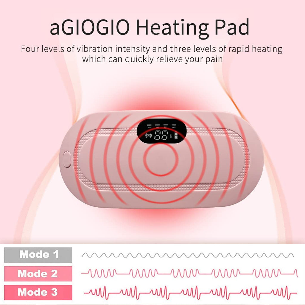 Period Cramp Relief Massager with Heating Pad for Back Pain|Cramp Free- Period Cramp Relief Heater & Massager