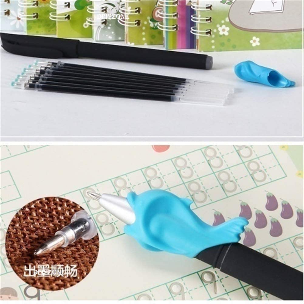 Sank Magic Practice Copybook (4 BOOK + 10 REFILL+ 1 Pen +1 Grip) Reusable