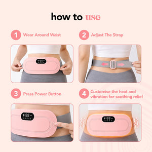 Period Cramp Relief Massager with Heating Pad for Pain Relief