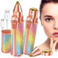 2-in-1 Painless Facial Hair Remover with LED Light & Type-C Charging