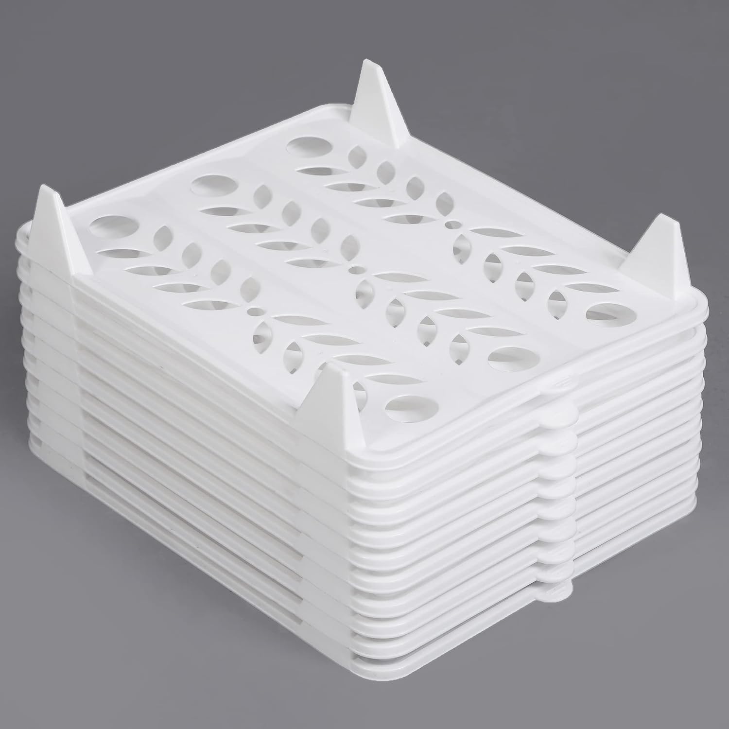 Stackable Clothes Organizer & Closet Storage Tray Set (10-Pack)