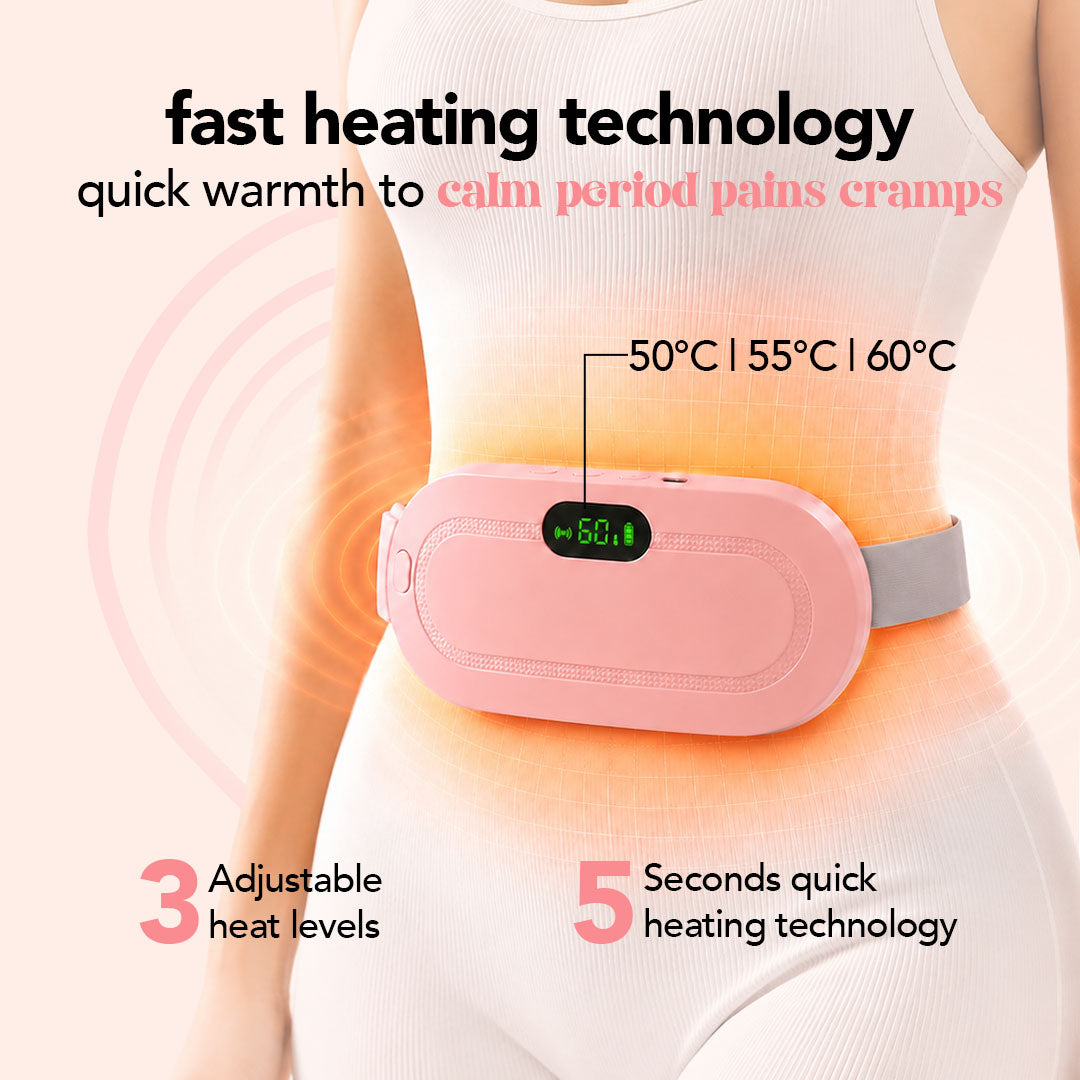 Period Cramp Relief Massager with Heating Pad for Pain Relief