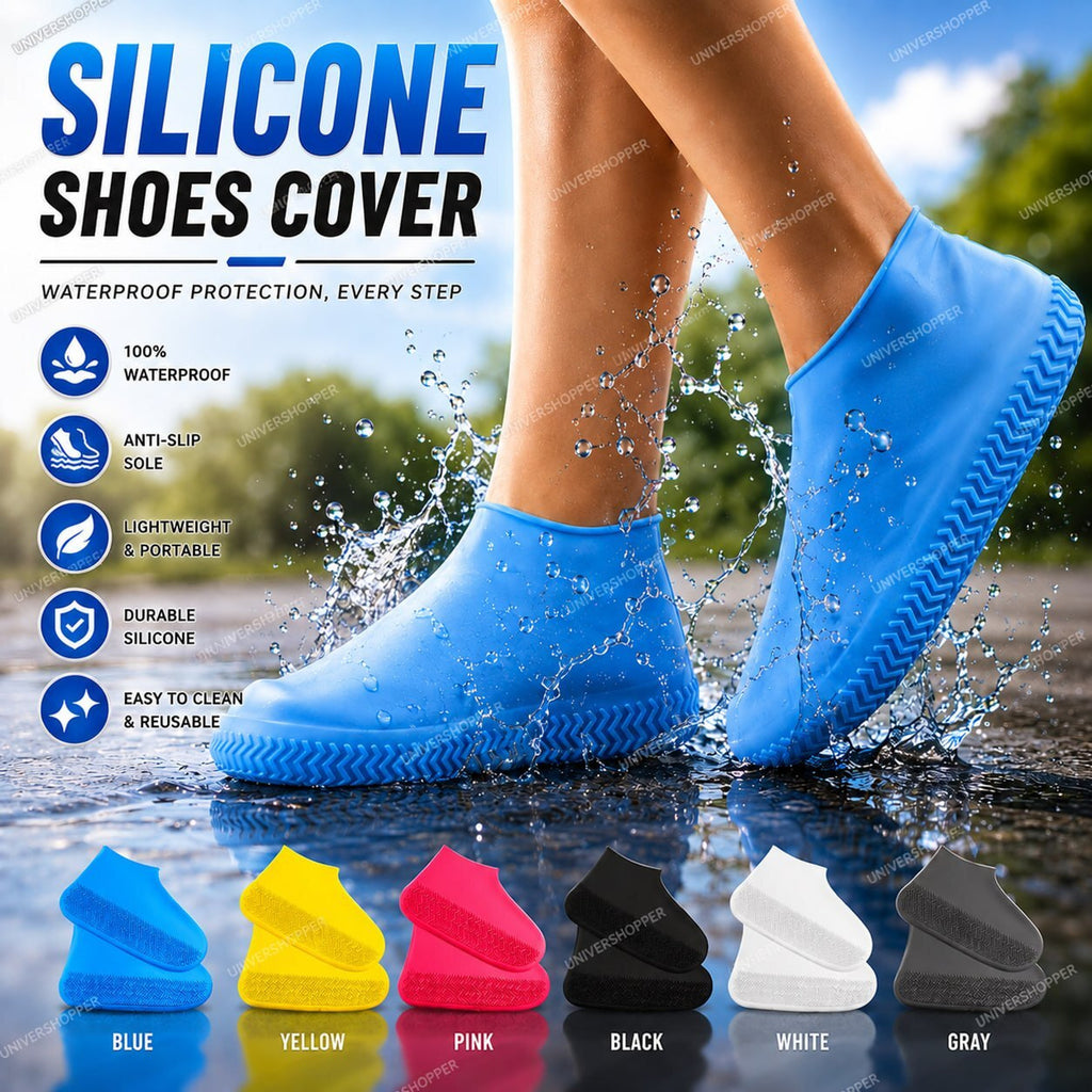 Waterproof Silicone Shoe Covers for Men & Women | Multi Colour | Rain Shoe Protector