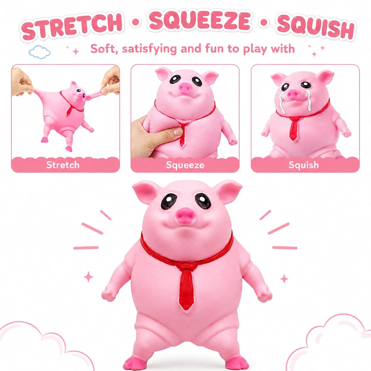Funny Pink Pig Squishy Toy
