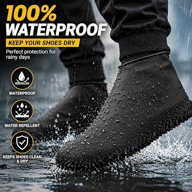 Waterproof Silicone Shoe Covers for Men & Women | Multi Colour | Rain Shoe Protector