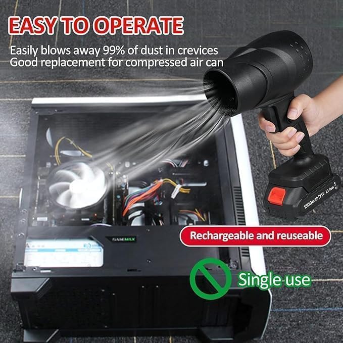 Cordless High-Power Electric Air Duster & Multipurpose Handheld Blower Rechargeable