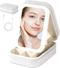Portable Travel Makeup & Jewelry Organizer with Smart LED Mirror